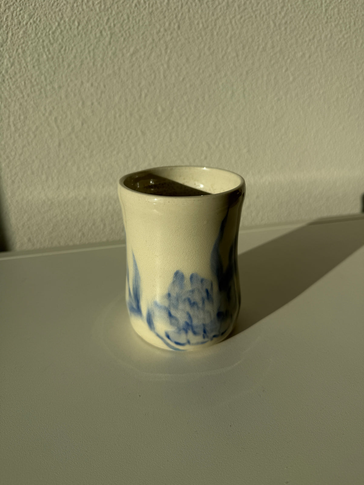 Melting blue peony vase