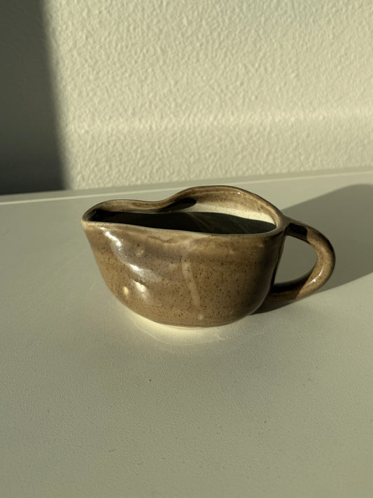 Taupe gravy boat